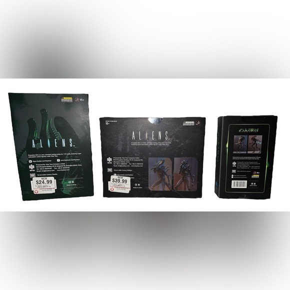 Hiya Toys Aliens Lead Green Battle Damaged Alien Warrior Set Alien Resurrection - Picture 10 of 11